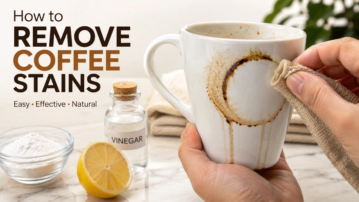 How to Remove Coffee Stains: 7 Powerful, Safe Methods by Surface