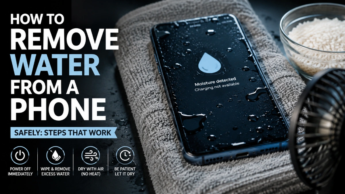 How to Get Water Out of Phone